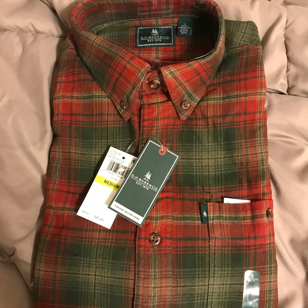 G.H. Bass Flannel sz M - New With Tags